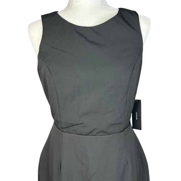 NEW LuLu's Black Open Back Midi Dress Large Bow Evening Formal Party - Picture 7 of 13